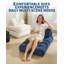 Canapé-lit convertible pliant avec matelas pliable, coussin, support pour le dos et poche latérale pour le salon et la chambre à coucher-1013217363
