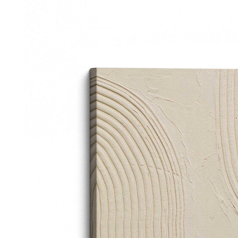 «Echoed Curves in Beige I», reproduction sur toile, Toile tendue, H 30 po x l 20 po x P 1,25 po