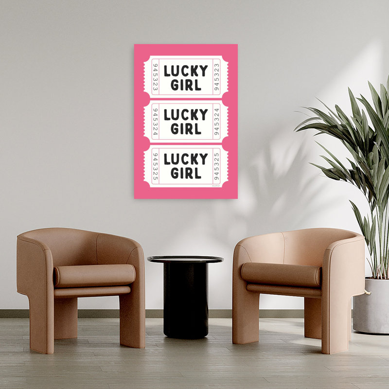 Art moderne minimaliste Lucky, H 36 po x l 24 po