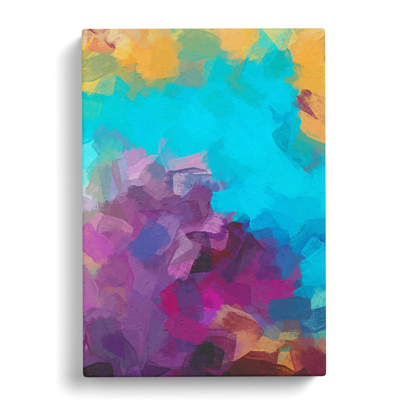 XC1022-4661X Ticket To Ride Abstract - Wrapped Canvas Print, 76cm H x 50cm W x 3cm D