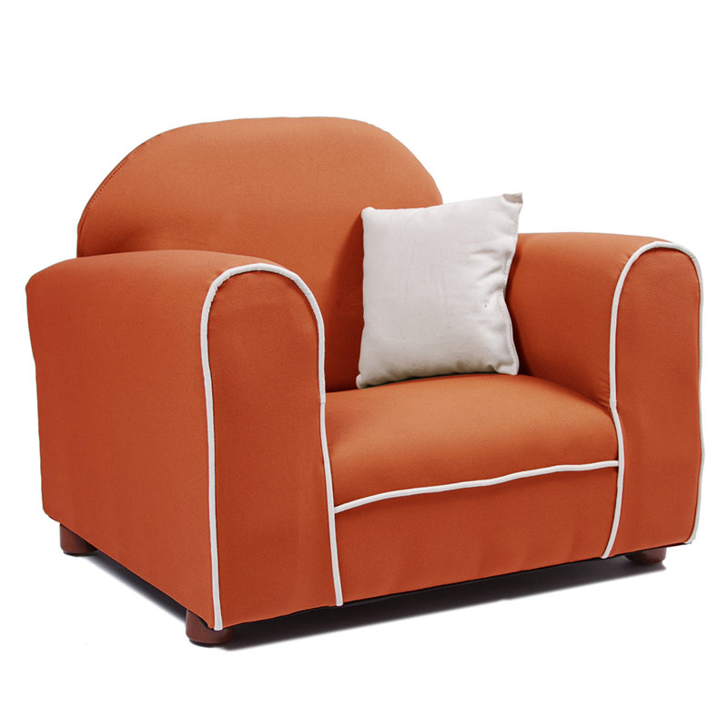 Eckstein Kids 8'' Club Chair and Ottoman, Sweet Potato