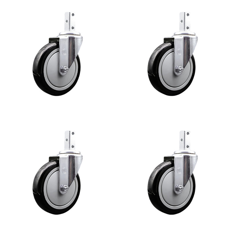Polyurethane Caster, Black