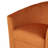 Upholstered Orange Velvet Swivel Barrel Chair-499469535