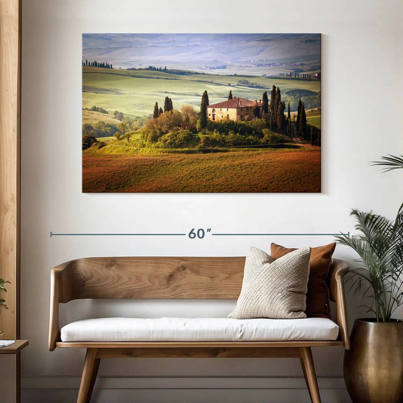Lilie Tuscan Countryside House, 32" H x 48" W