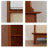Nordic mid-style solid wood sideboard
