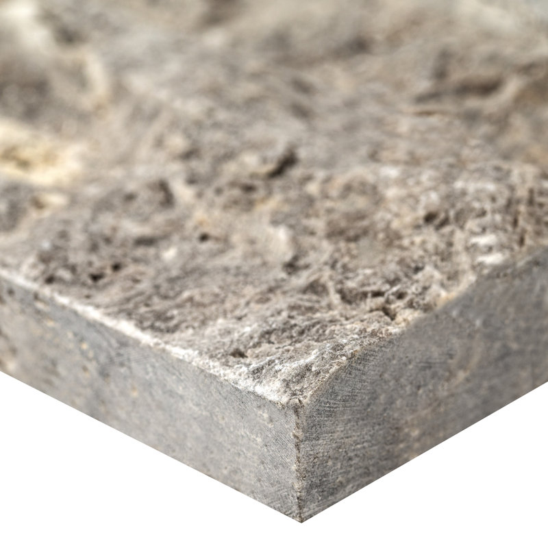 Stonecrest 9 in. x 24 in. Split Face Natural Stone Ledger Panel Wall Tile, Argento Way