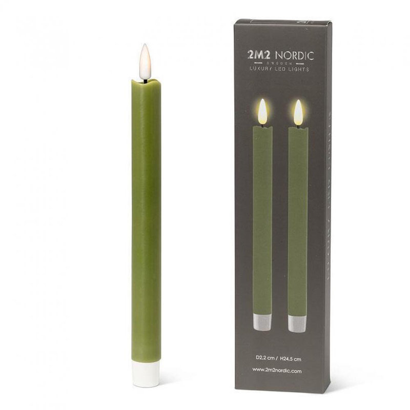 Bougie sans flamme et sans parfum, Vert