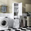 Armoire à linge avec 1 armoire de rangement et 1 tiroir - blanc