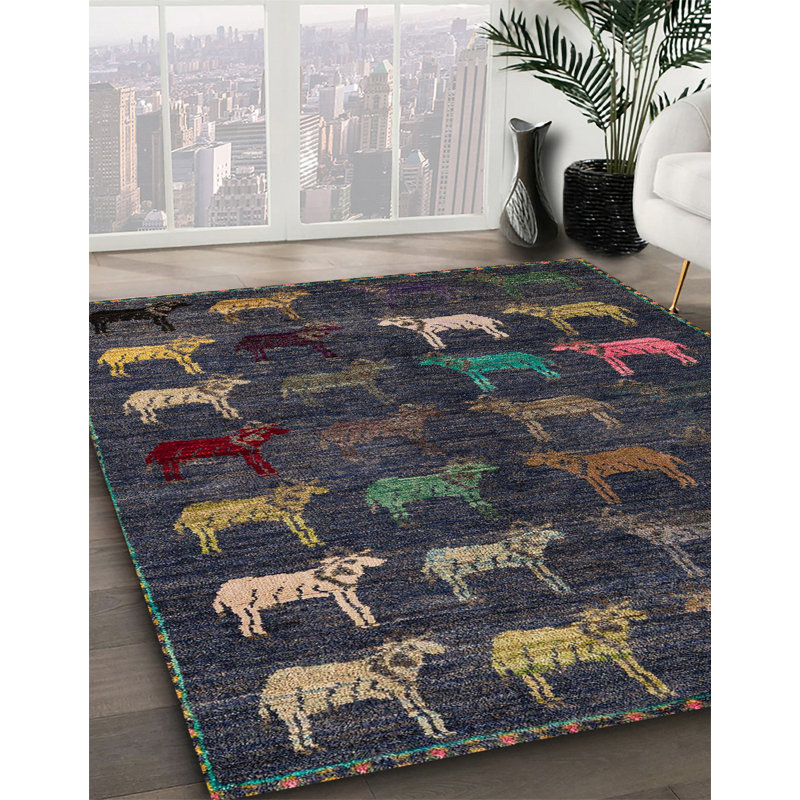 Satanta Abstract Indoor Rug, Square 4'