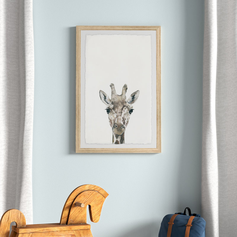 «Cheeky Giraffe IV», reproduction encadrée, H 12 po x l 8 po x P 1,5 po