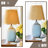 Kokenos Ceramic Table Lamp With Scallop Shade-1774942370