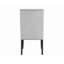 Ensemble de salle à manger 6 pièces de style contemporain en marbre véritable avec plateau rectangulaire et chaises capitonnées en bois massif-880713772