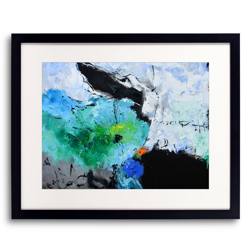 «Abstract 8871701» par Pol Ledent - Peinture encadrée, 24" W x 32" H
