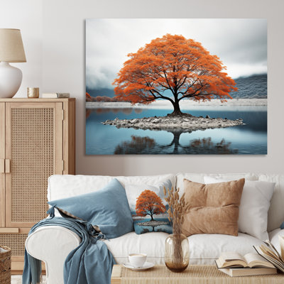 «Orange Tree Autumn Whispers I», reproduction sur toile
