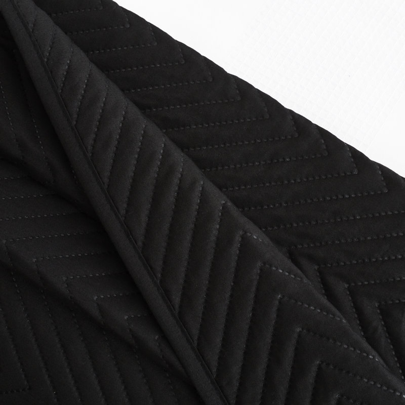 Abstract Bedspread, Black