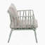 Fauteuil club d'extérieur PP, finition verte avec coussin beige, ensemble de 2-1803345397-1803345386