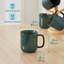 4 tasses vertes ombrées 4 pièces, 12 oz avec rebord surélevé incurvé, tasses à café modernes en grès-124941552-124941554