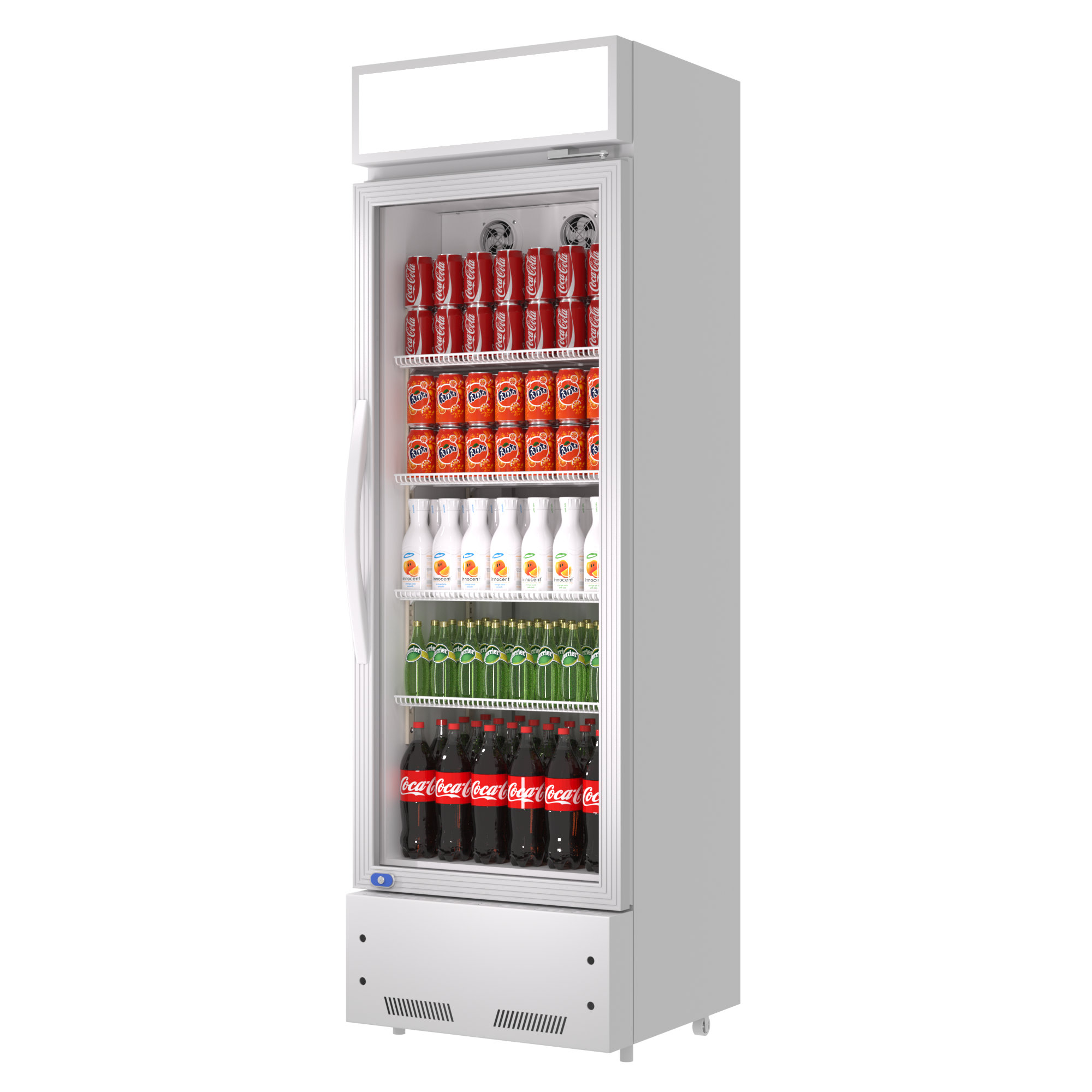 Custom Color Display Commercial Freezer Showcase Fridge For Beverage