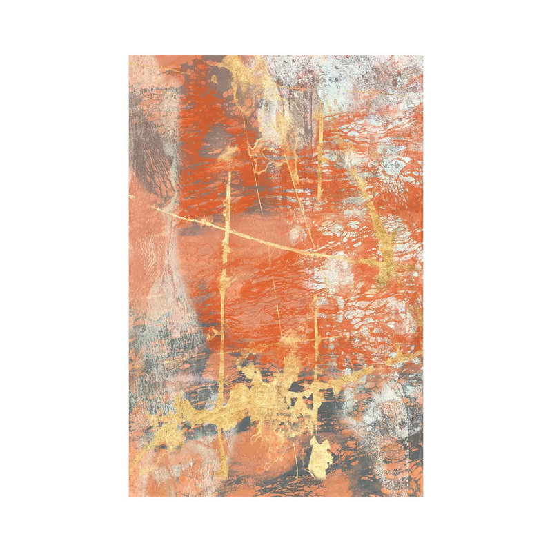 Terre Cotta Lace I by Jennifer Goldberger - Wrapped Canvas Panoramic Gallery-Wrapped Canvas Giclée, 20.32 cm H x 30.48 cm W