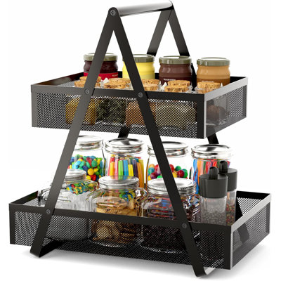 Metal Kitchen Counter Organizer