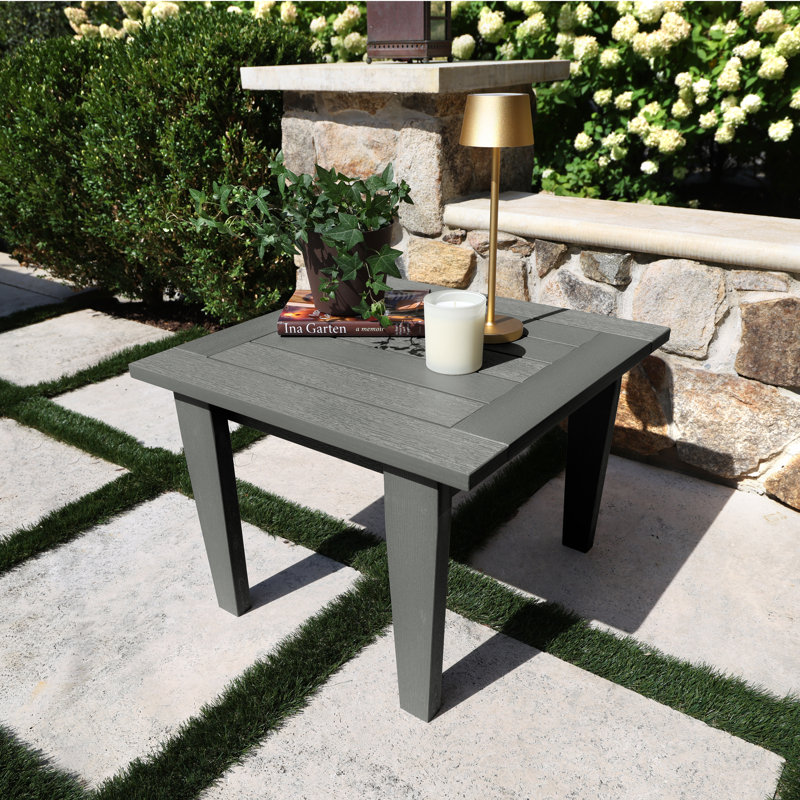 Table d'appoint d'extérieur Lehigh, Teck côtier