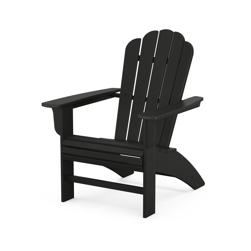 Chaise Adirondack POLYWOOD Country Living par POLYWOOD Curveback, Noir