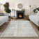  Washable Non-Slip Rug - Brown Striped Area Rug for Living Room, Bedroom, Dining Room, and Kitchen