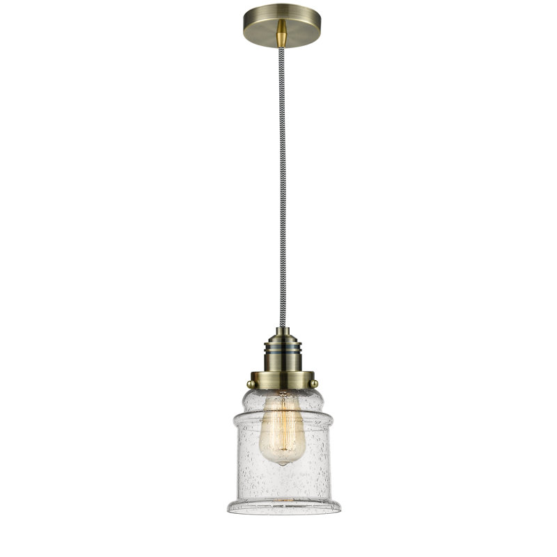 Cecil 1 - Light Single Pendant, Antique Brass