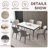 Abishan Modern Dining Chairs Set Of 2 ,2 Pieces Dining Room Chairs for Kitchen, Bar,Dining Room