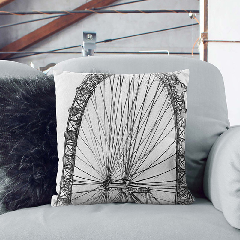 Square Throw Cushion, 55cm H x 55cm W x 20cm D