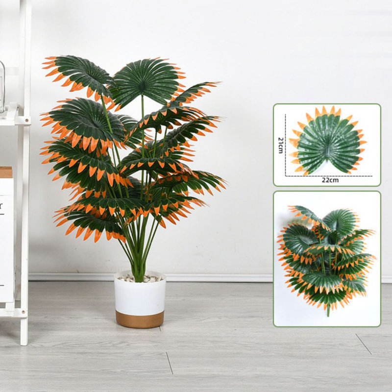 23-27 po de haut palmier artificiel avec plante artificielle