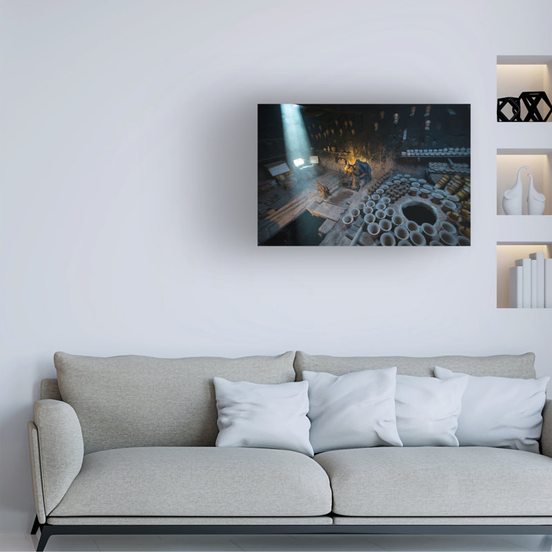 C. Mei Attic Studio, art sur toile, H 22 po x l 32 po