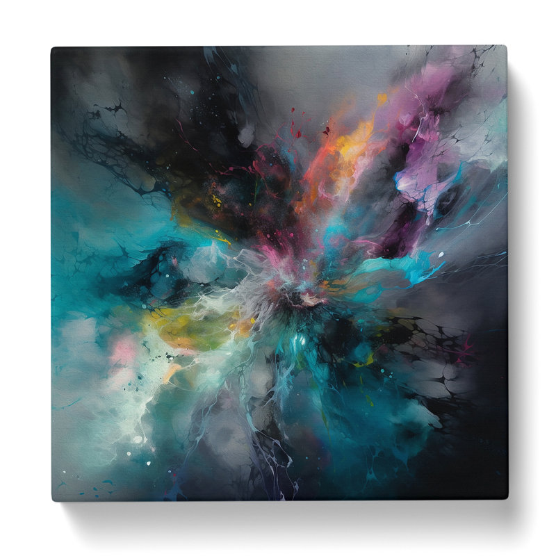 Galaxy Abstract Art No.2 - Wrapped Canvas, 50cm H x 50cm W x 3cm D