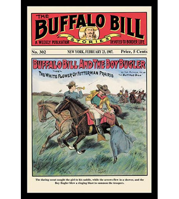 «The Buffalo Bill Stories: Buffalo Bill and the Boy Bugler», affiche vintage