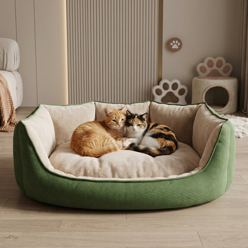 Lit pour chat CalmNest, Green