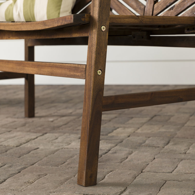 Banc de jardin Harbison, Marron foncé