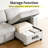 Multifunctional Sectional Sleeper Sofa With Usb/Type-C Charging, 5-Position Recline, Tool-Free Assembly, Chenille Fabric With Removable Washable Covers-L Shape Sofa-394931880-397086784