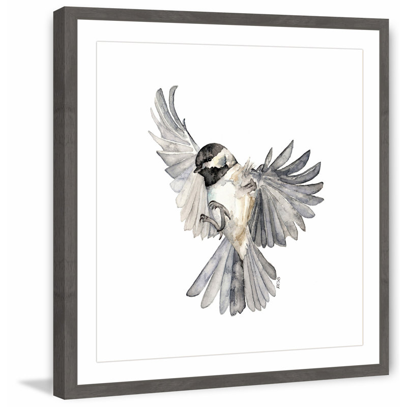 Freedom by Rachel Byler - Painting, 30cm H x 30cm W, Grey Framed