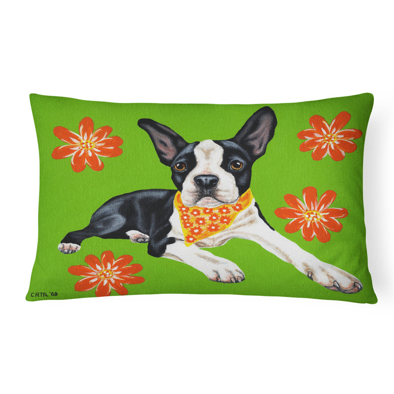  Coussin intérieur / extérieur Cutie Boston Terrier