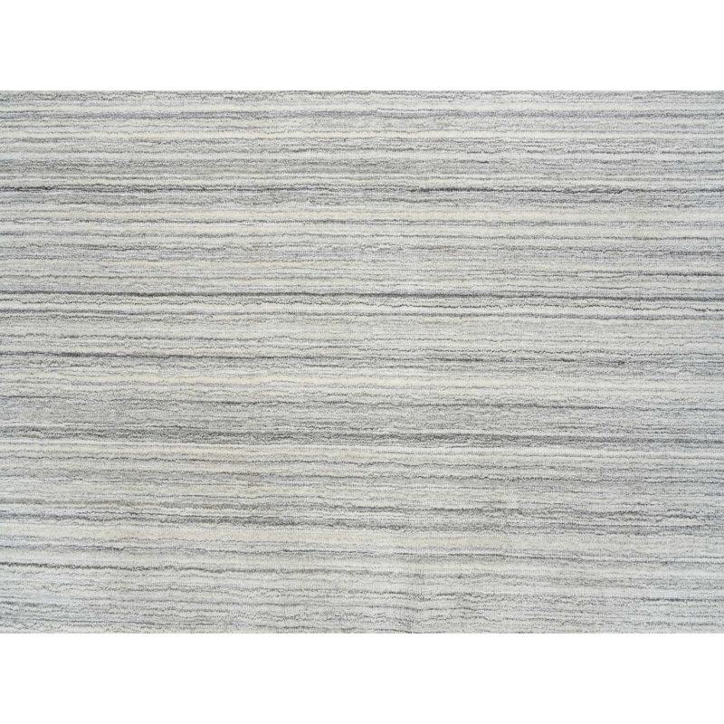 6'x6' Gray Modern Design Hand Loomed Undyed Natural Wool Square Rug 4A119C31EE8B4235A381616B67BDBC5D