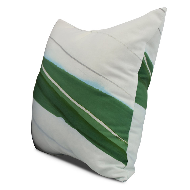 Housse et insert de coussin carré Nantucket, Vert, 18 po x 18 po