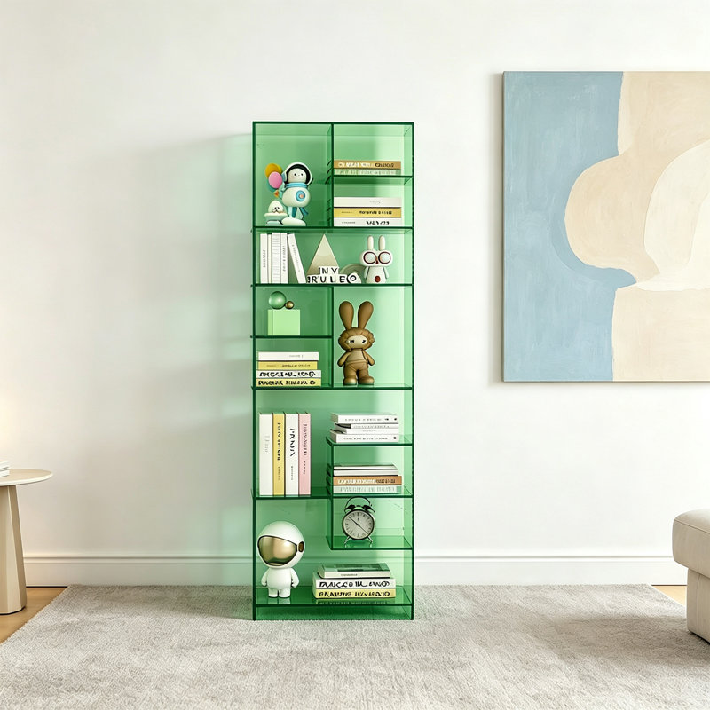 Bibliothèque de classification géométrique en acrylique, Green