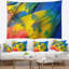 Tapisserie à plumes en polyester écarlate ara avec accessoires suspendus inclus-28500136