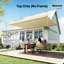 Housse de remplacement pour pergola pour pergola 9,8 pi x 9,8 pi, crème