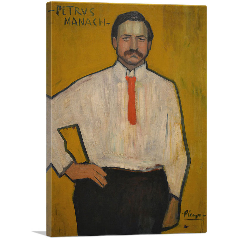 "Pédro Manach" par Pablo Picasso, reproduction d'art sur toile tendue, H 26 po x l 18 po x P 0,75 po