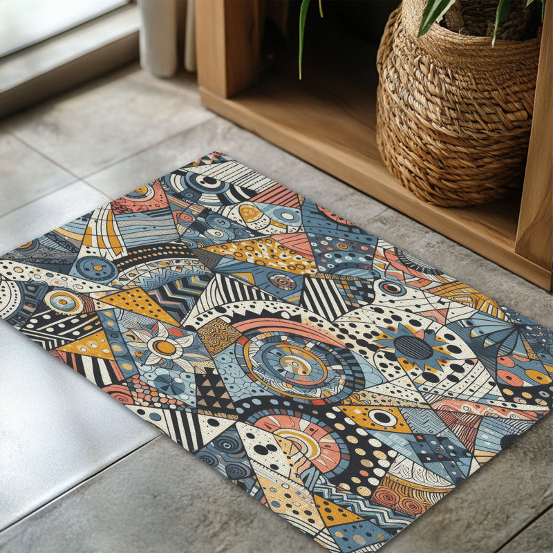 Tapis tressé Electric Hues, Rectangulaire 3 pi x 5 pi
