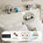 Tata Velvet Upholstered Platform Bed Frame with Bookcase Headboard, Charging Station and Storage Drawers-423420825-423420827