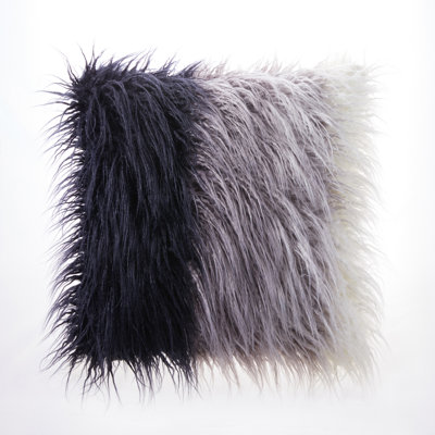 Ombre Flotaki 18" x 18" Faux Fur Decorative Pillow