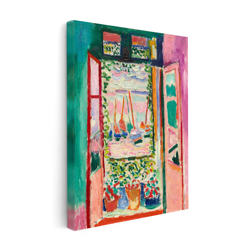 Henri Matisse - La fenêtre ouverte, Sans cadre, Canevas, H 16 po x l 20 po