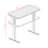Skyscraper Electric Height Adjustable Standing Desk, Dual Motor and Digital Control with Memory, 48x24, Grey Strand Top with Brushed Silver Frame-1191903525-1076505986